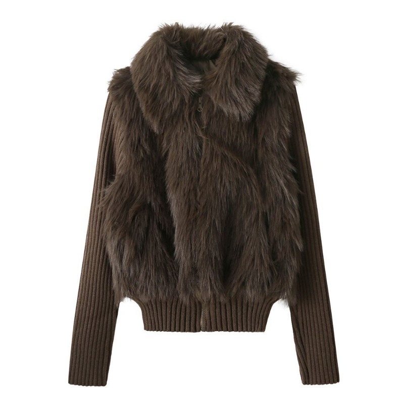 Winter Faux Fur Jacket Women F - Streetwear Brand Clothing review and price