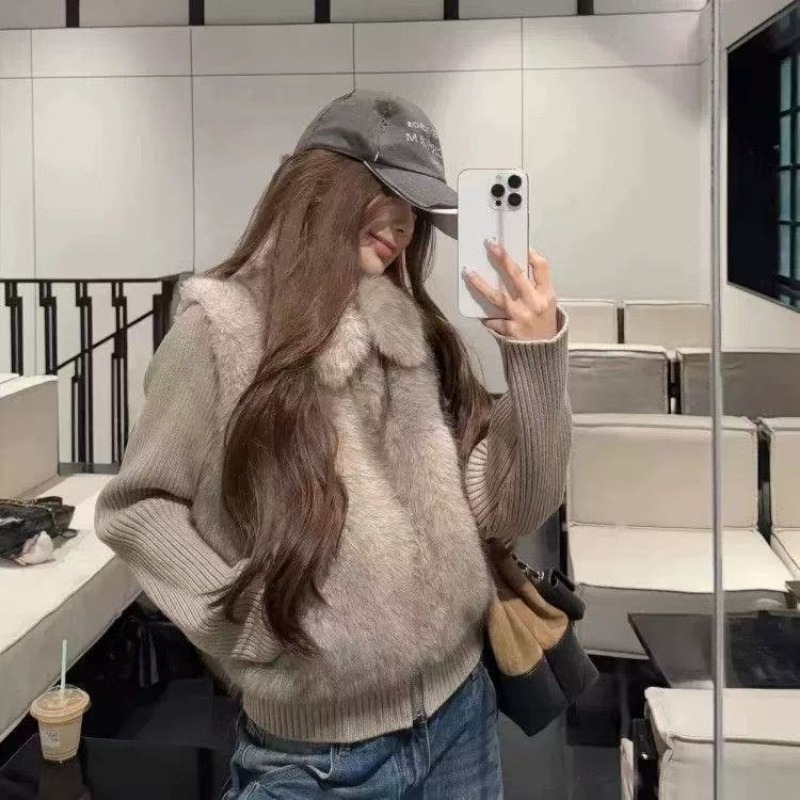 Winter Faux Fur Jacket Women F - Streetwear Brand Clothing review and price
