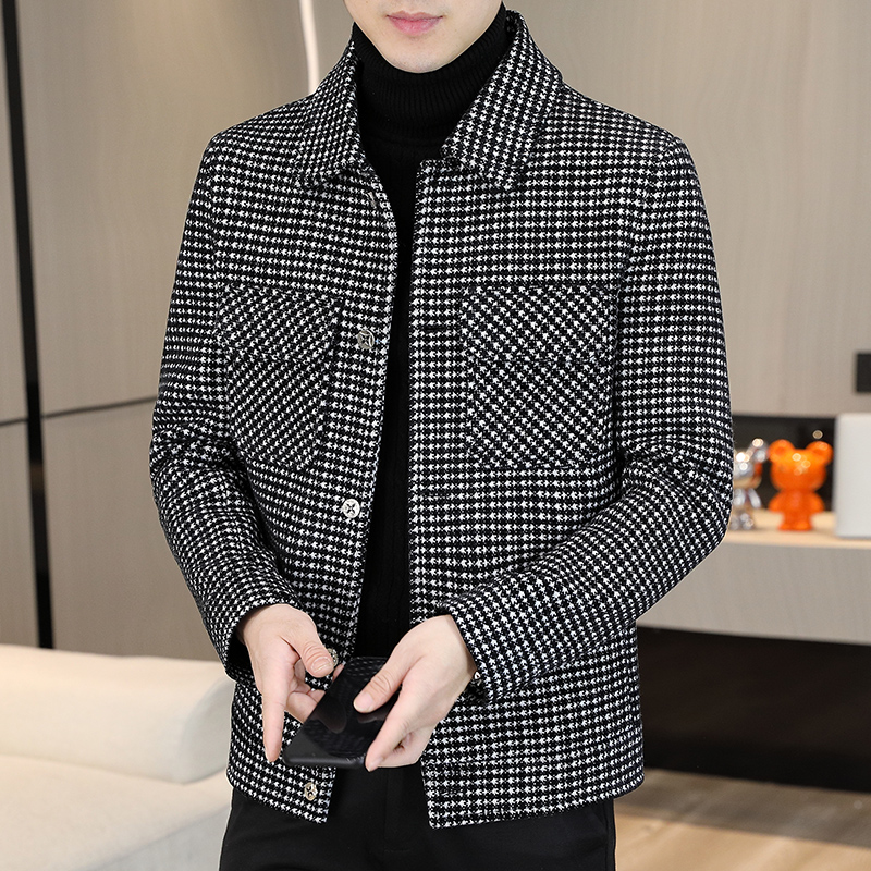 Brand Winter Plaid Woolen Jack - Streetwear Brand Clothing review and price