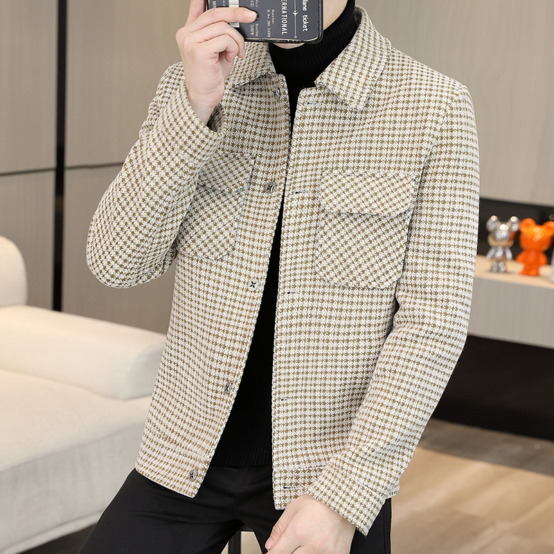Brand Winter Plaid Woolen Jack - Streetwear Brand Clothing review and price