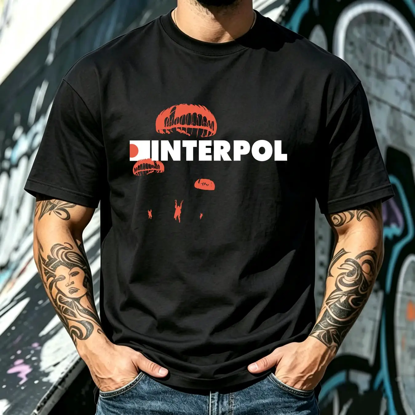 washed T Shirt Interpol band r - Streetwear Brand Vintage review and price
